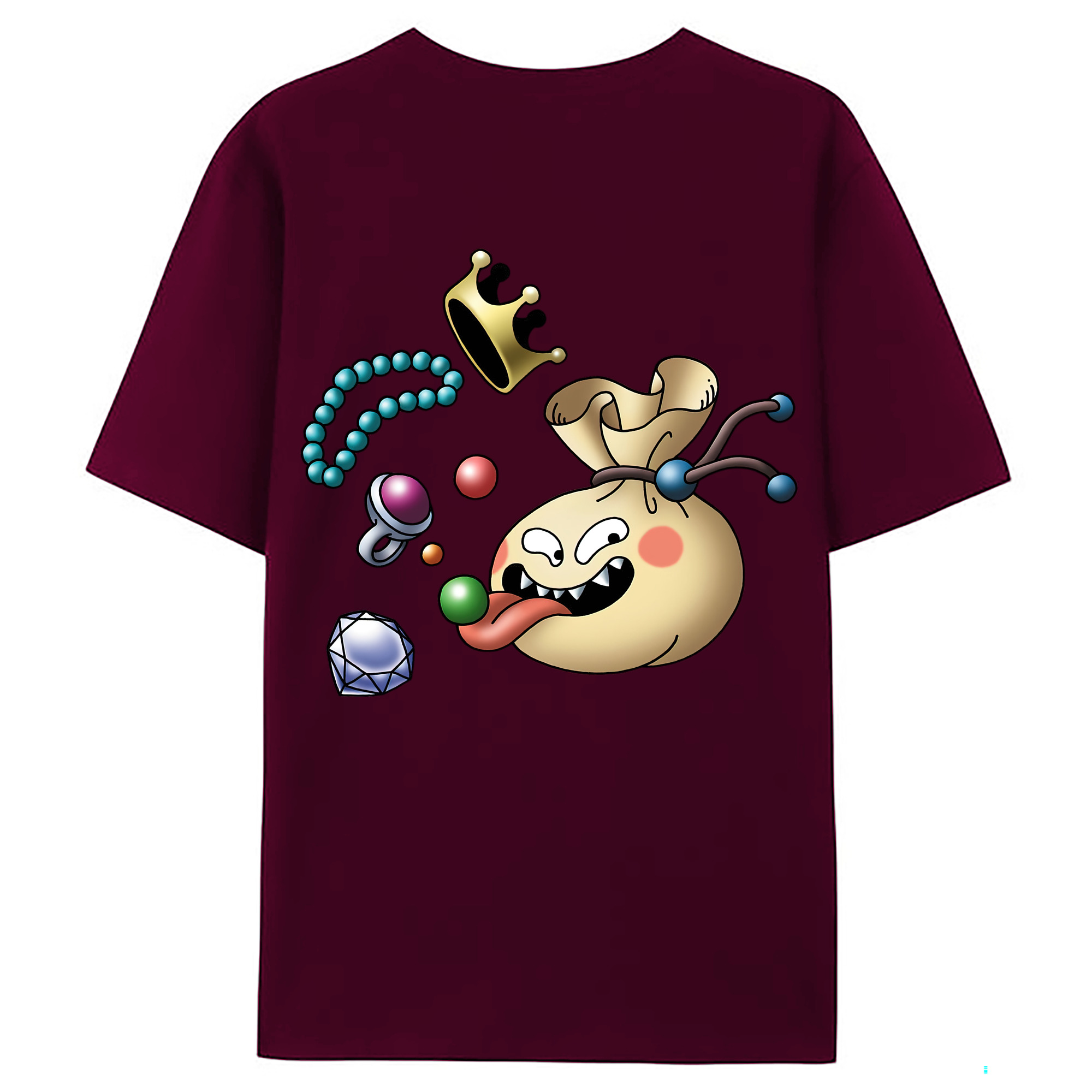（画像用） ドラゴンクエスト Doragon Kuesuto Dragon Quest レディース半袖Tシャツ(バックプリント)